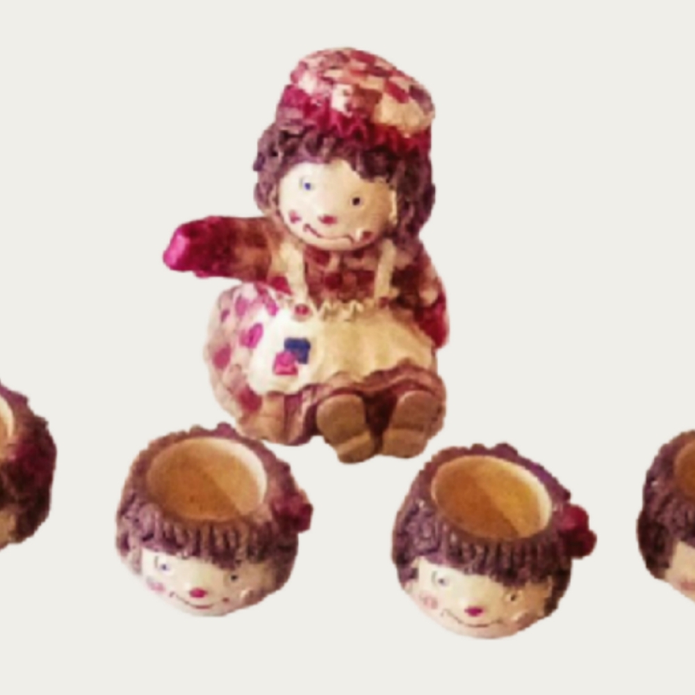 Raggedy Ann Vintage Mini Tea Set | Teapot + 4 Cups